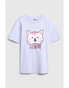 Футболка хлопковая с принтом Gioco