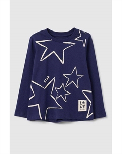 Лонгслив хлопковый с принтом Ovs