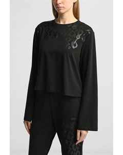 Лонгслив хлопковый с широким рукавом Ea7