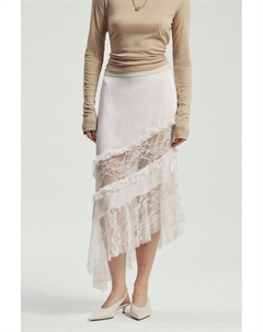 Юбка асимметричного кроя со вставками из тюля Nume