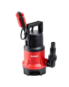 Насос погружной Elitech НПД 550-35П 205632, дренажный, 550 Вт, 11500 л/ч, Н=7 м, гряз/вод