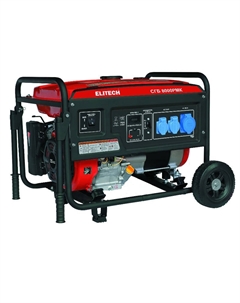 Генератор бензиновый СГБ 8000РМК 205552, 4-т, мак 6.5/ном 6 кВт, 230 В-27.2А Elitech