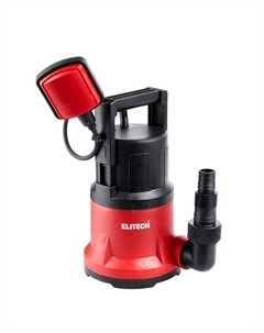 Насос погружной Elitech НПД 550-5П 205630, дренажный, 550 Вт, 11000 л/ч, Н=8 м, ч/вод