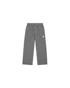 Нью-Йорк Янкиз Преппи Стиль Коллекция 24FW Брюки из трикотажной ткани Женские Темный Хизер Грей, серый Mlb