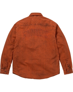 Рабочая рубашка с подкладкой из искусственной овчины, оранжевый Supreme