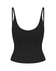 SS25 Smooth Layers майка-бюстье с круглым вырезом Camisole женская Obsidian/Obsidian, Obsidian/Obsidian Color Skims