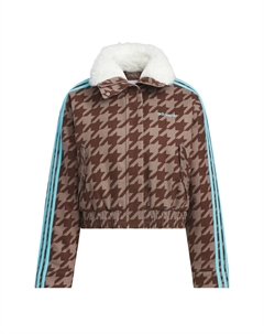Куртка-пуховик FW25 HOUNDSTOOTH женская, коричневый Adidas originals