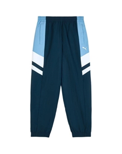 Ретро расцветка SS25 расслабленные повседневные брюки unisex, синий Puma