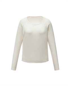 Женская футболка с длинными рукавами Regular из коллекции Training Series, кремовый Descente