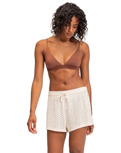 Вязаные шорты Sunset Riders бежевого цвета Roxy