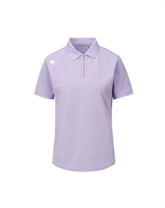 Женская поло с коротким рукавом Training Series, сирень Descente