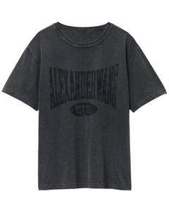 Футболка T By Distressed с принтом логотипа и эффектом потертости, черный Alexander wang