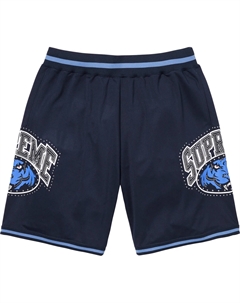 Шорты баскетбольные с шипами и логотипом Tiger, синий/темно-синий Supreme