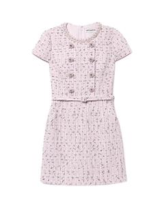 Женское платье с коротким рукавом Self portrait красный и розовый смешанный цвет Self-portrait