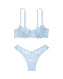 Женский комплект нижнего белья светло-голубой Victoria's secret