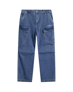 Спортивная коллекция lifestyle спортивная модная коллекция джинсы женские светло-голубые деним Li-ning