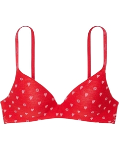 Розовый бюстгальтер Women's Red Heart Dot Print Victoria's secret