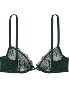 Очень сексуальный бюстгальтер 24 Big Show Collection для женщин из велюра зеленый Victoria's secret