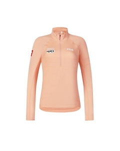 Футболка с рукавом реглан женская темный светло-оранжевый Fila