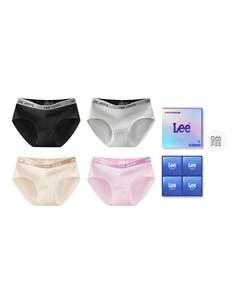 Классические трусы 101 для женщин упаковка 4 штуки, розовый Lee
