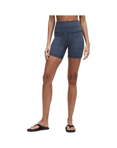 Женские шорты для йоги Align 6', Washed Denim Blue Mixed Color Light-Sensing Plaid/Ggwd Lululemon