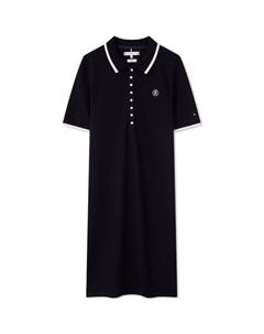 Женское платье с коротким рукавом, темно-синий Tommy hilfiger