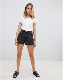 Шорты джинсовые в винтажном стиле с завышенной талией Donna Cheap monday
