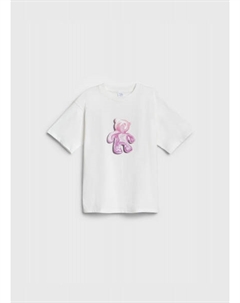 Футболка с принтом для девочек, Белый Ostin