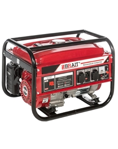 Генератор бензиновый BR2500-CU, 2.0/2.5кВт, 220В, 50Гц, медная обмотка Brait
