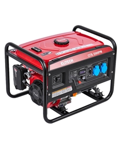 Генератор бензиновый СГБ 3500РМ 204659,4-т,мак3/ном2.8кВт, 230В-12.7А/12В-8.3А Elitech