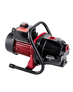 Насос поверхностный Elitech НП 800Ч 205646, 800 Вт, 3000 л/ч, Н=40 м, Гл=8 м, 4 бар, ч/вод