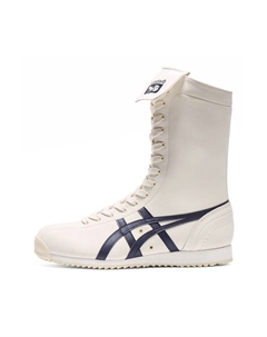 Mexico 66 устойчивые к истиранию высокие кроссовки Casual Unisex White Blue Onitsuka tiger