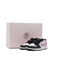 Женские кроссовки Air 1 Abrasion Resistant Low top Vintage Basketball Raspberry Pink Jordan