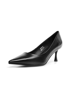 Тонкие туфли на шпильке 6 см женские черные Red dragonfly