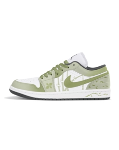 Air 1 устойчивые к истиранию низкие баскетбольные кроссовки мужские light green Jordan