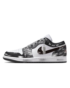 Air 1 Shock Wave Low Top Vintage баскетбольные кроссовки мужские Black White Jordan