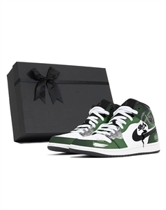 Air 1 устойчивые к истиранию кроссовки Mid Top Vintage мужские Emerald Green Jordan