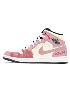 Air 1 Dust, Honey устойчивые к истиранию кроссовки Mid Top Vintage для мужчин Pink Jordan