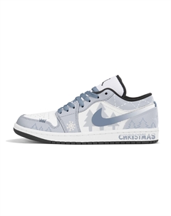 Кроссовки баскетбольные мужские Air 1 Abrasion Resistant Low top Vintage Light Blue Jordan