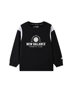 Свитшот Sports Club NB для детей 3-7 лет, черный New balance
