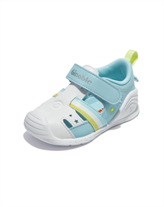 Антиударные детские ботинки для малышей, синий/белый Ginoble