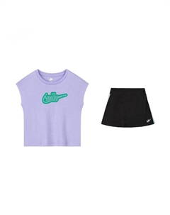 Детский комплект с юбкой для детей 3-7 лет, черный Nike