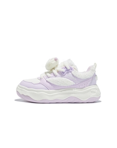 Износостойкие низкие повседневные кроссовки Sail White Light Iris Purple для детей Xtep