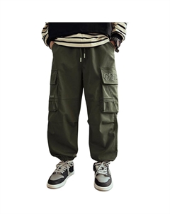 Весенние и осенние карго штаны для подростков, зеленый Disney