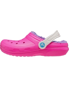 Классические низкие детские ботинки с подкладкой, устойчивые к истиранию, розовые Crocs