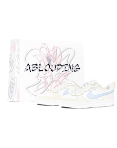 Детские скейтерские кроссовки Court Borough для младших школьников, светло-голубой Nike