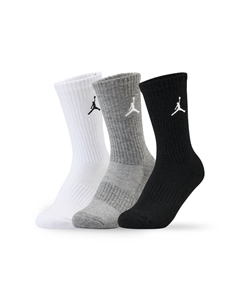 Спортивные носки Thigh High, набор из 3 пар, для подростков, белый/черный/серый Jordan