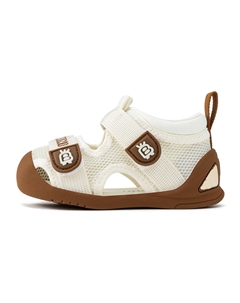 Скользоустойчивые противоударные низкие детские туфли Infant And Toddler, бежевый Ebmini