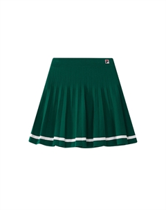 Однотонная умеренная юбка летняя для детей, зеленый Fila kids