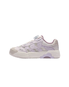 Кроссовки для скейтбординга детские low top с амортизацией белые и фиолетовые Fila kids